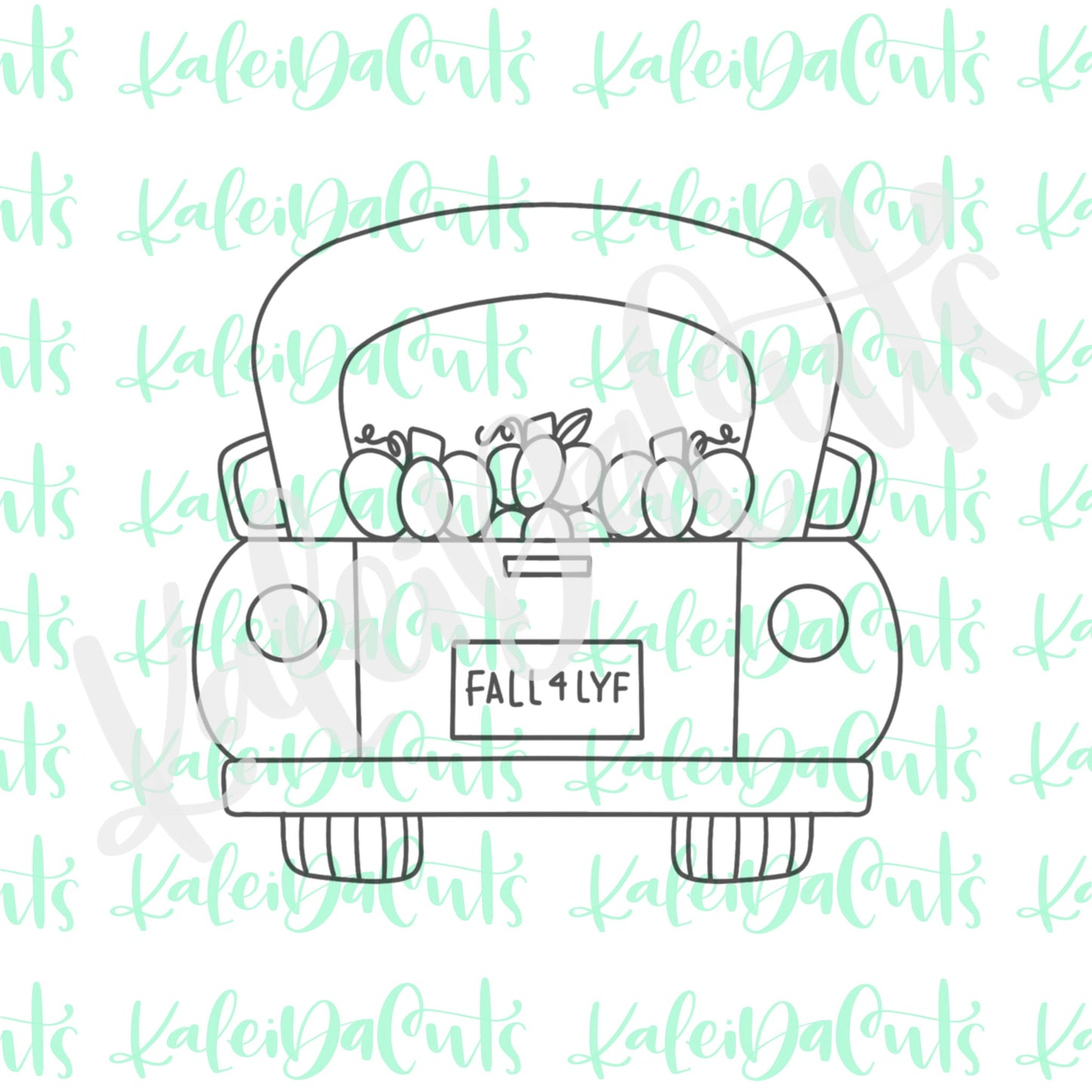 Back of Truck 2 Cookie Cutter