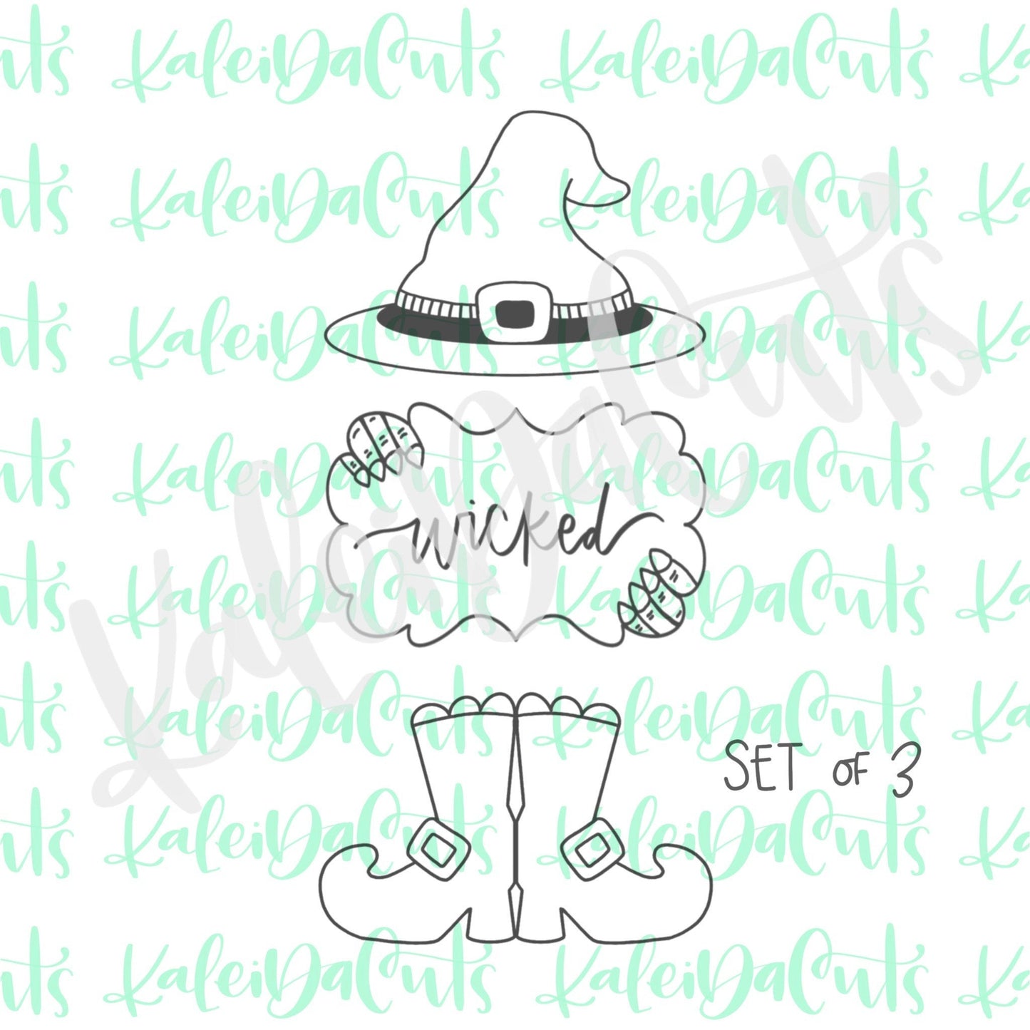 Witch Set of 3 Cookie Cutters