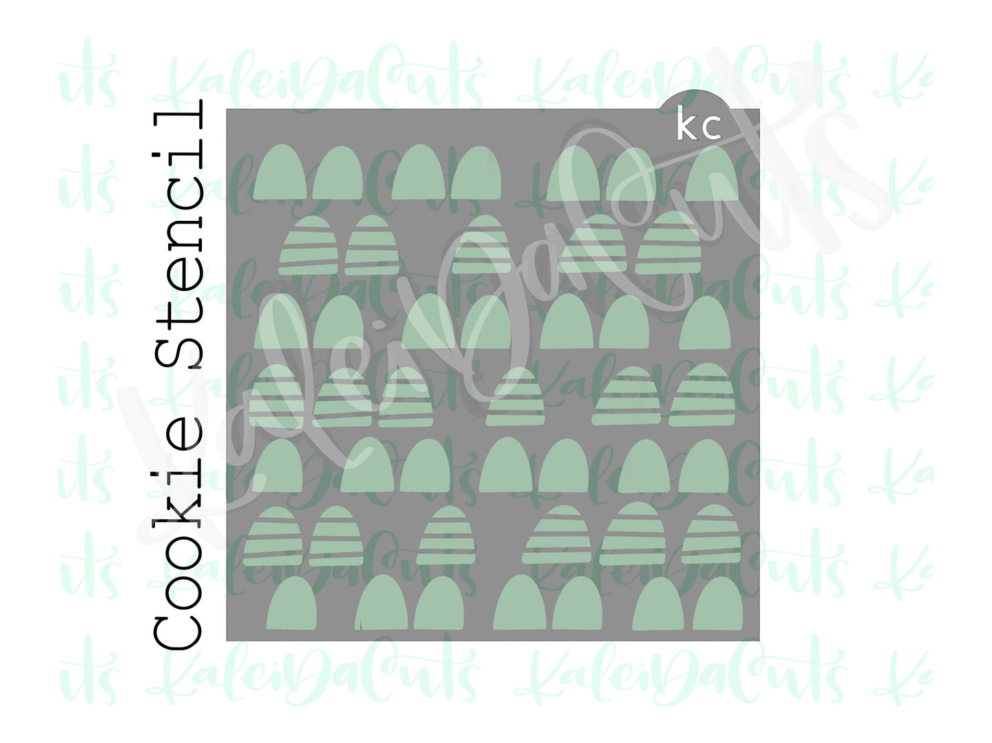 Candy Drop Geometric Pattern Stencil