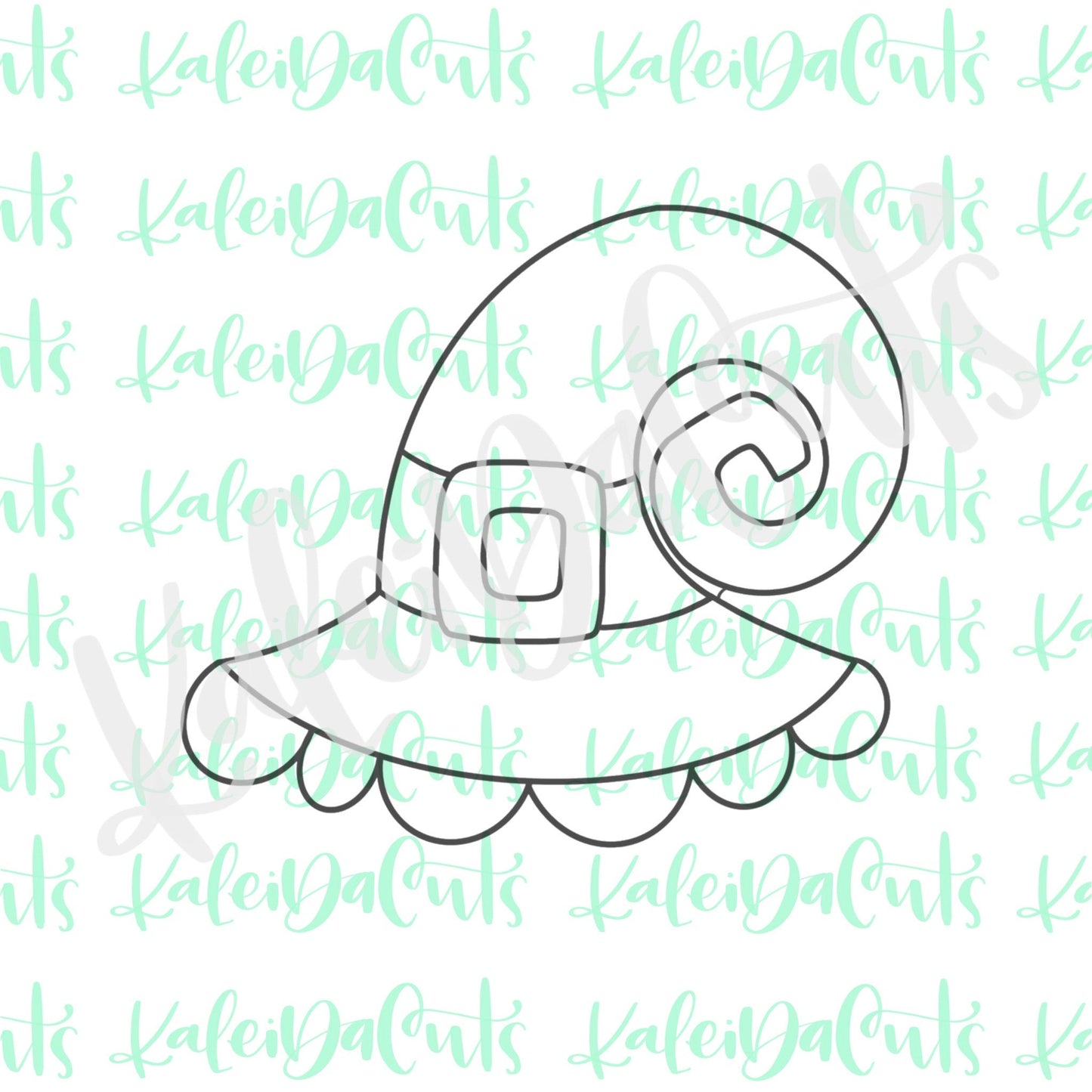 Scallop Witch Hat Cookie Cutter