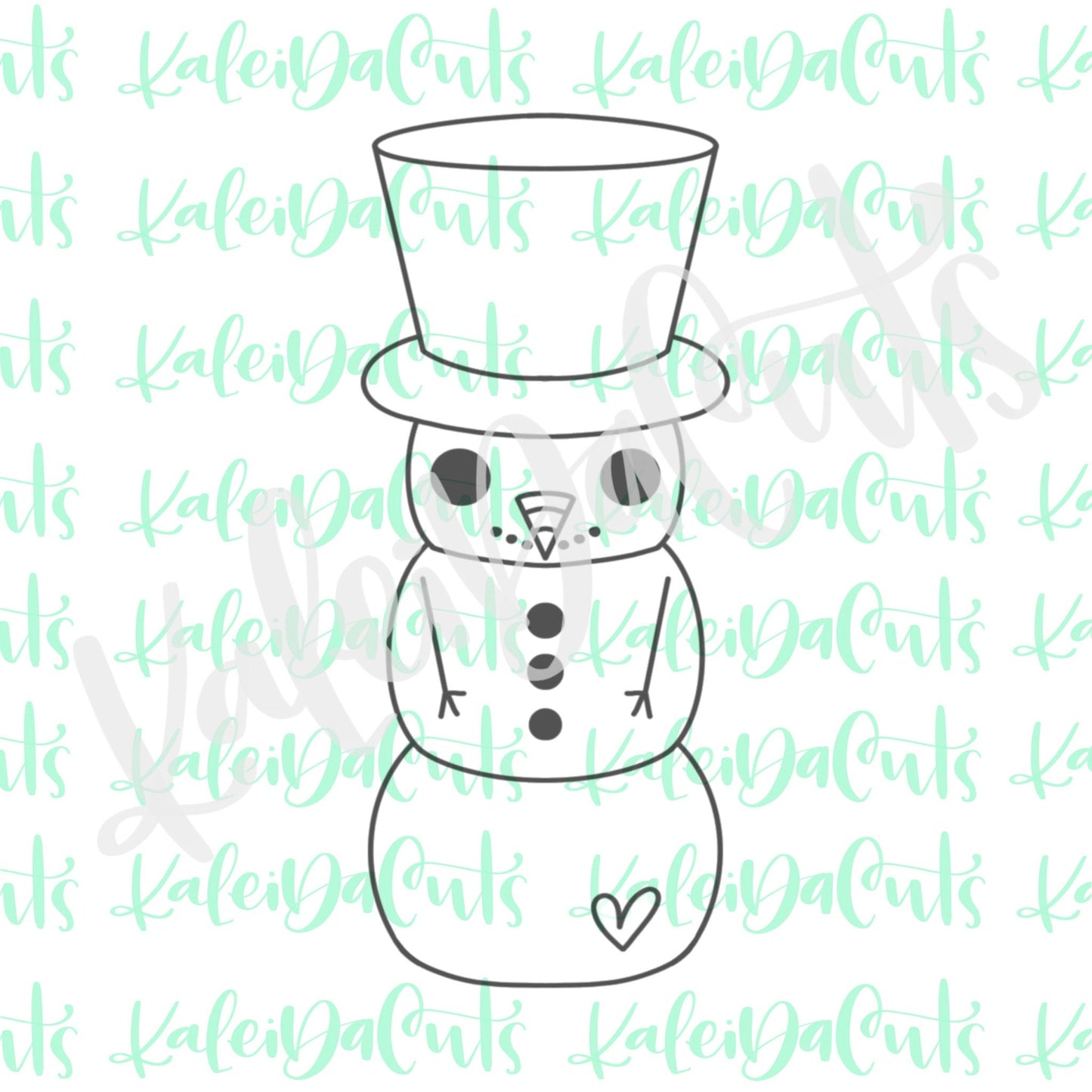 Skinny Snowman Cookie Cutter