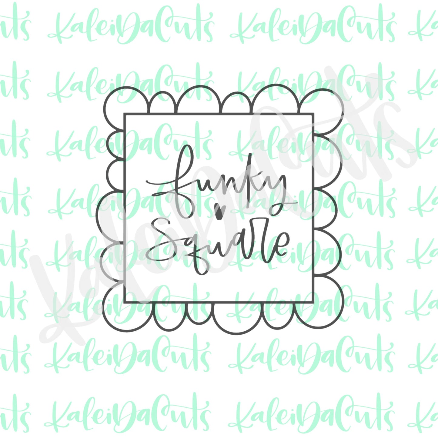 Funky Scalloped Square Cookie Cutter