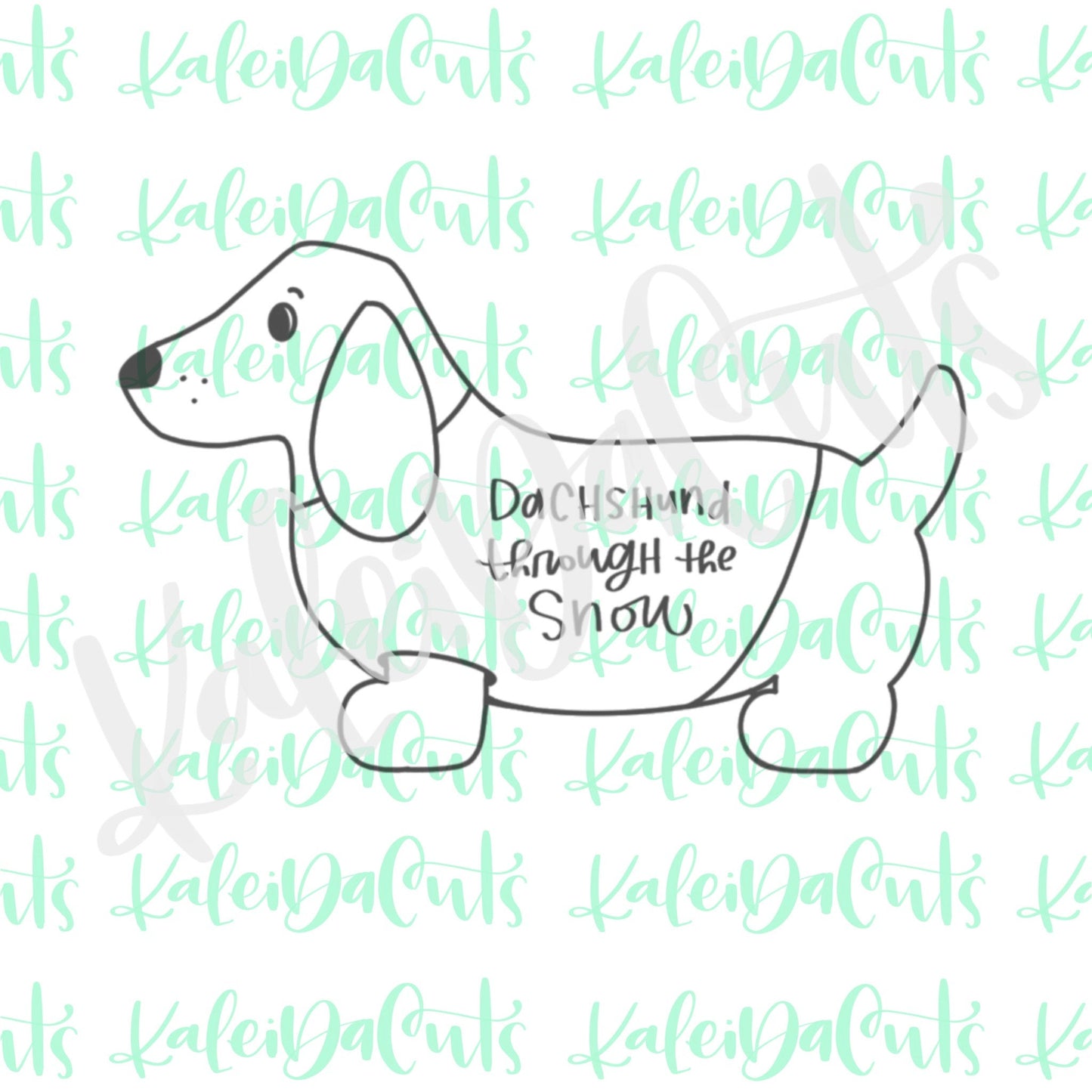 Chubby Dachshund Cookie Cutter