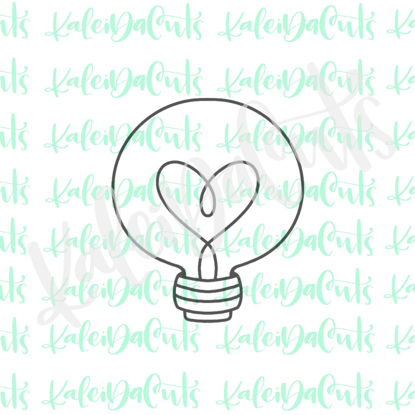 Cute Light Bulb Cookie Cutter