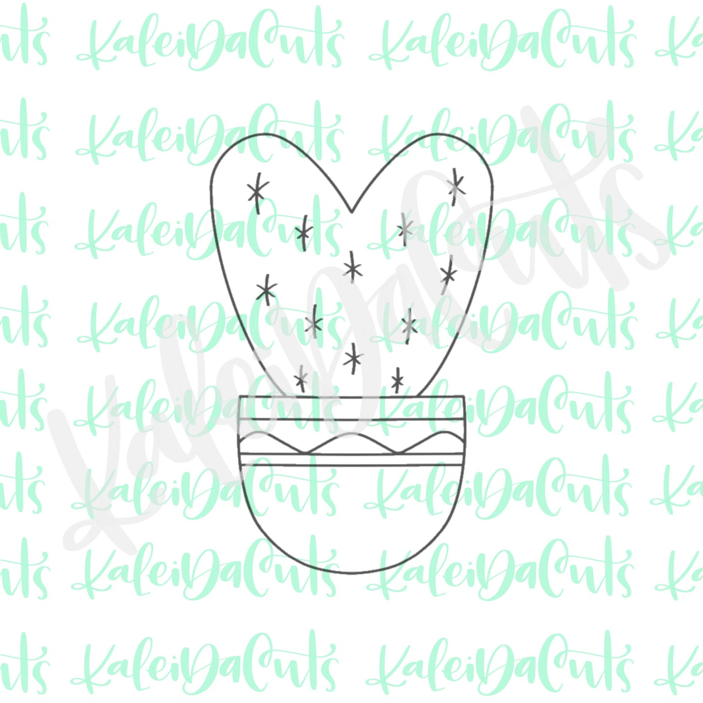 Heart Cactus Cookie Cutter