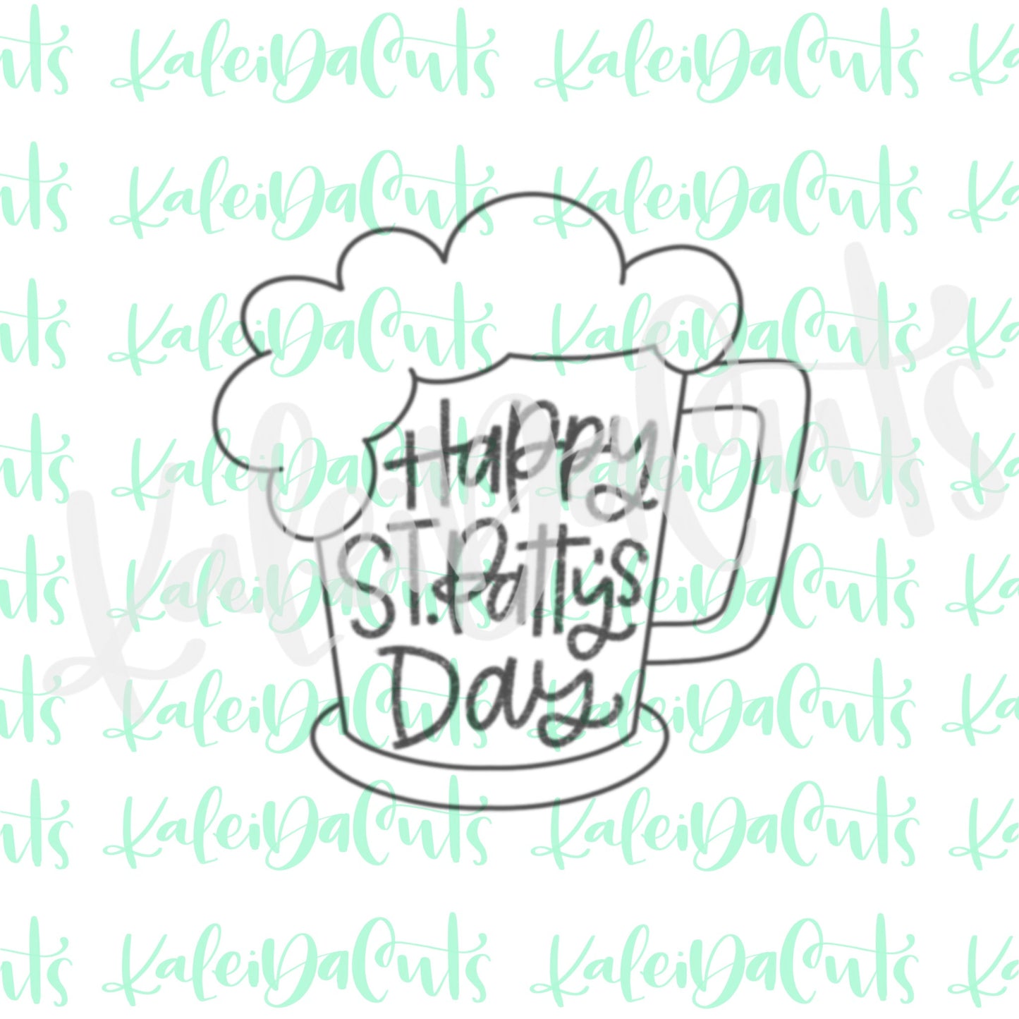 St Patty Beer Cookie Cutter