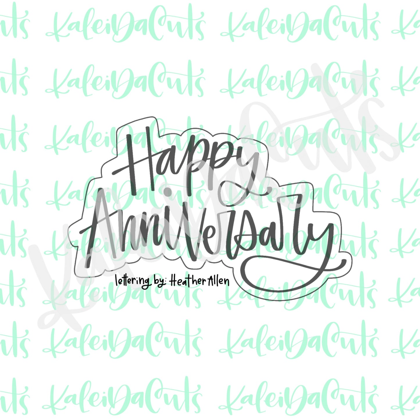 Happy Anniversary 2 Cookie Cutter