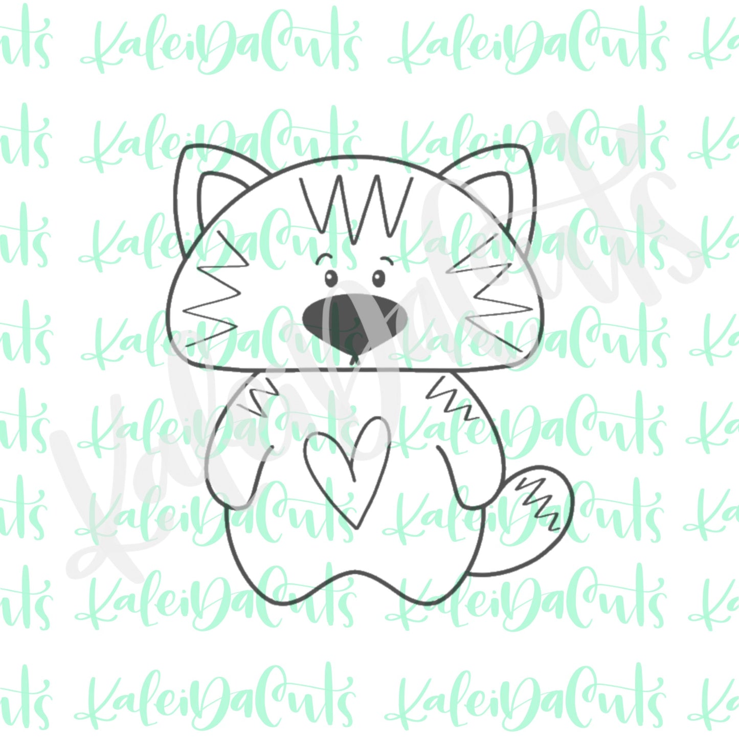 Valentine Kitty Cookie Cutter