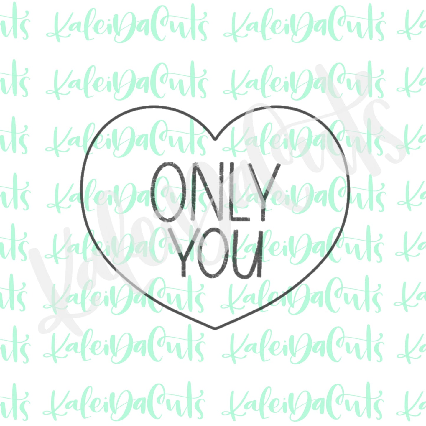 Conversation Heart Cookie Cutter