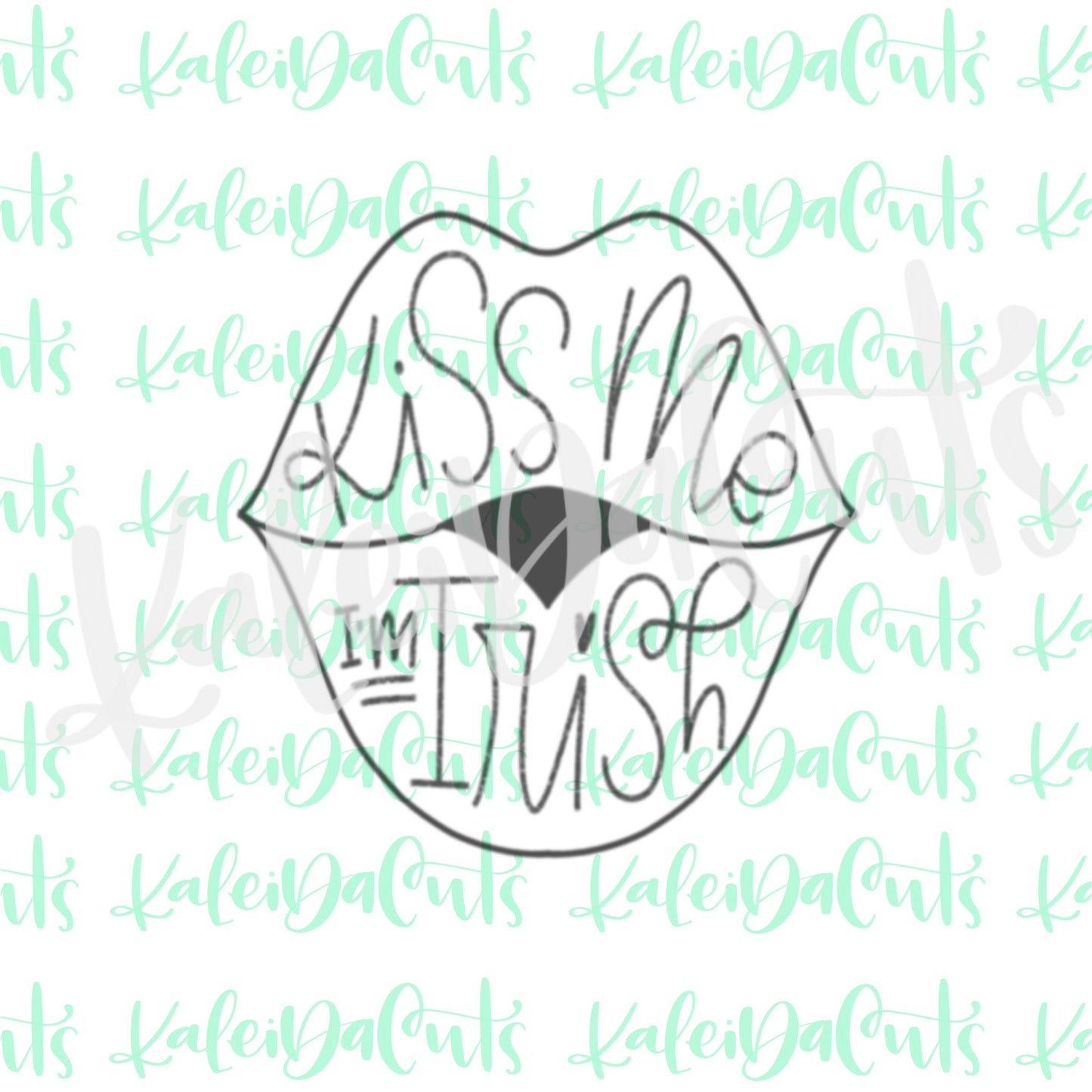 Irish Kiss Lips Cookie Cutter