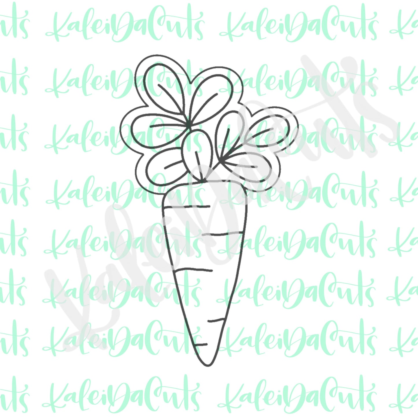 Floral Carrot Cookie Cutter