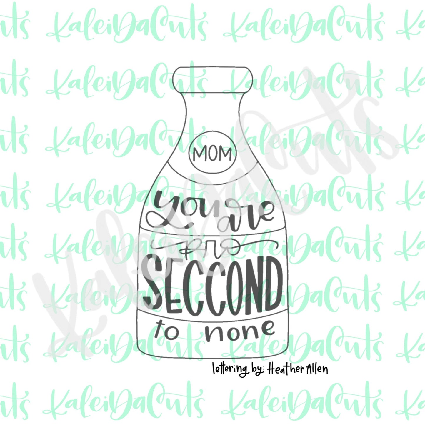 Prosecco Bottle Cookie Cutter