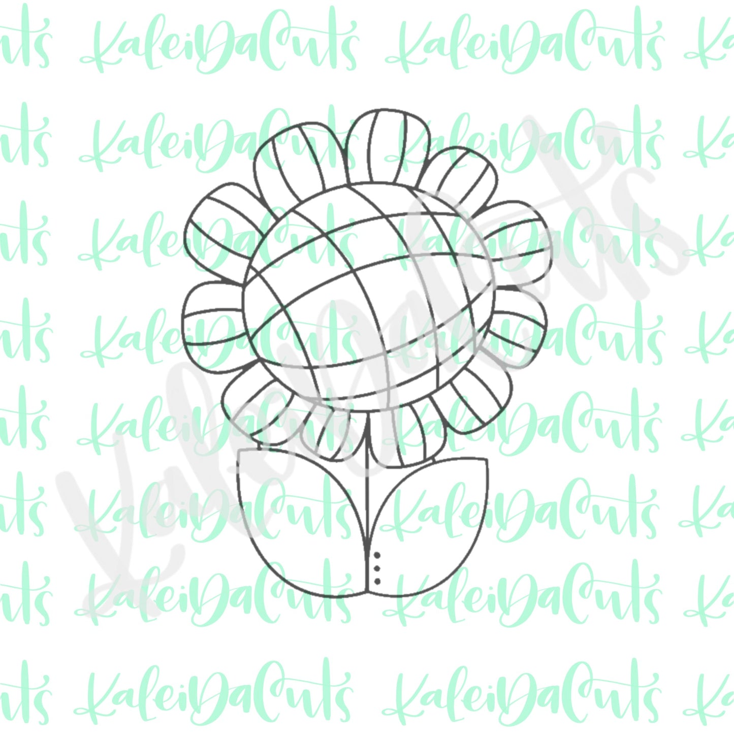 Tall Funky Daisy Cookie Cutter