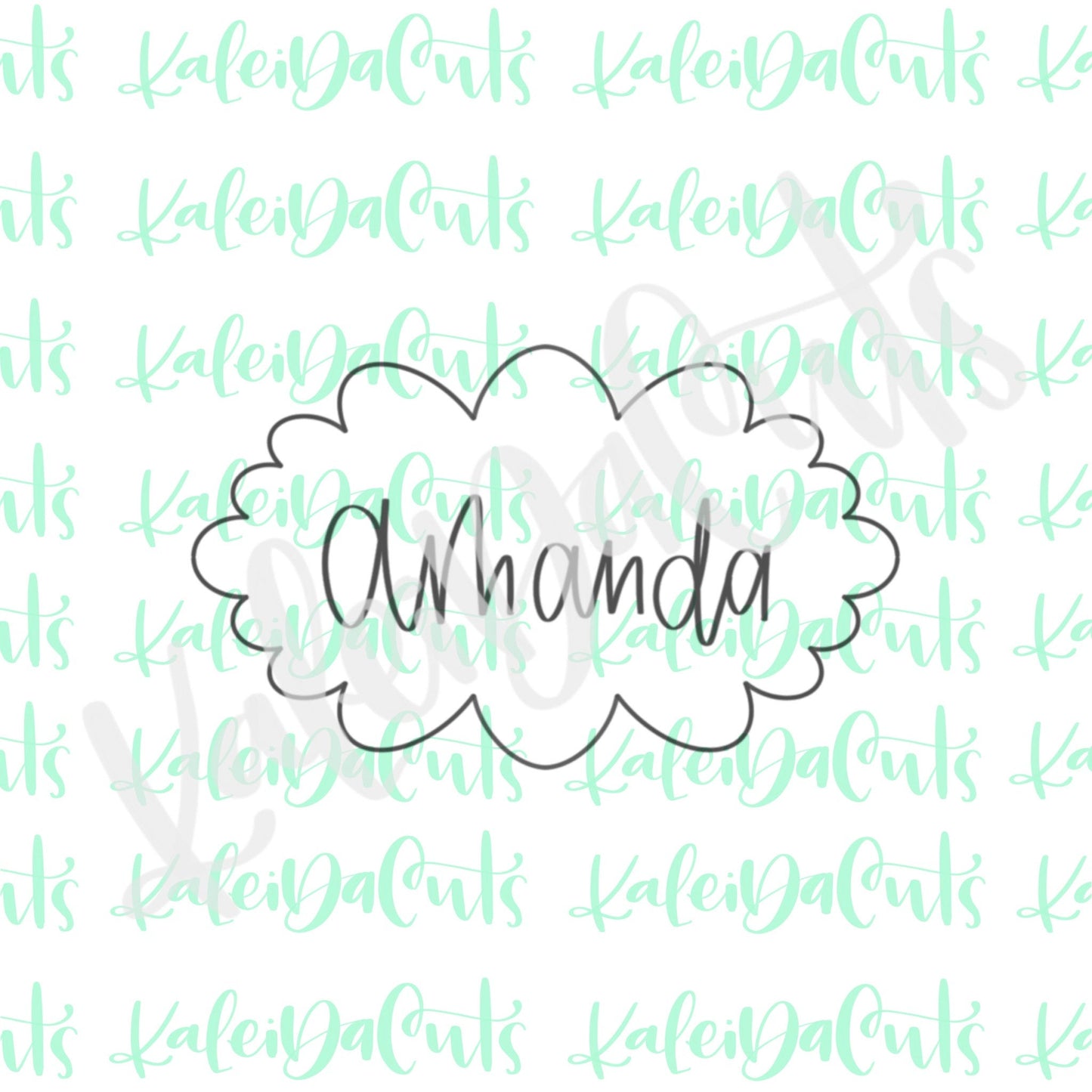 Amanda Plaque Cookie Cutter