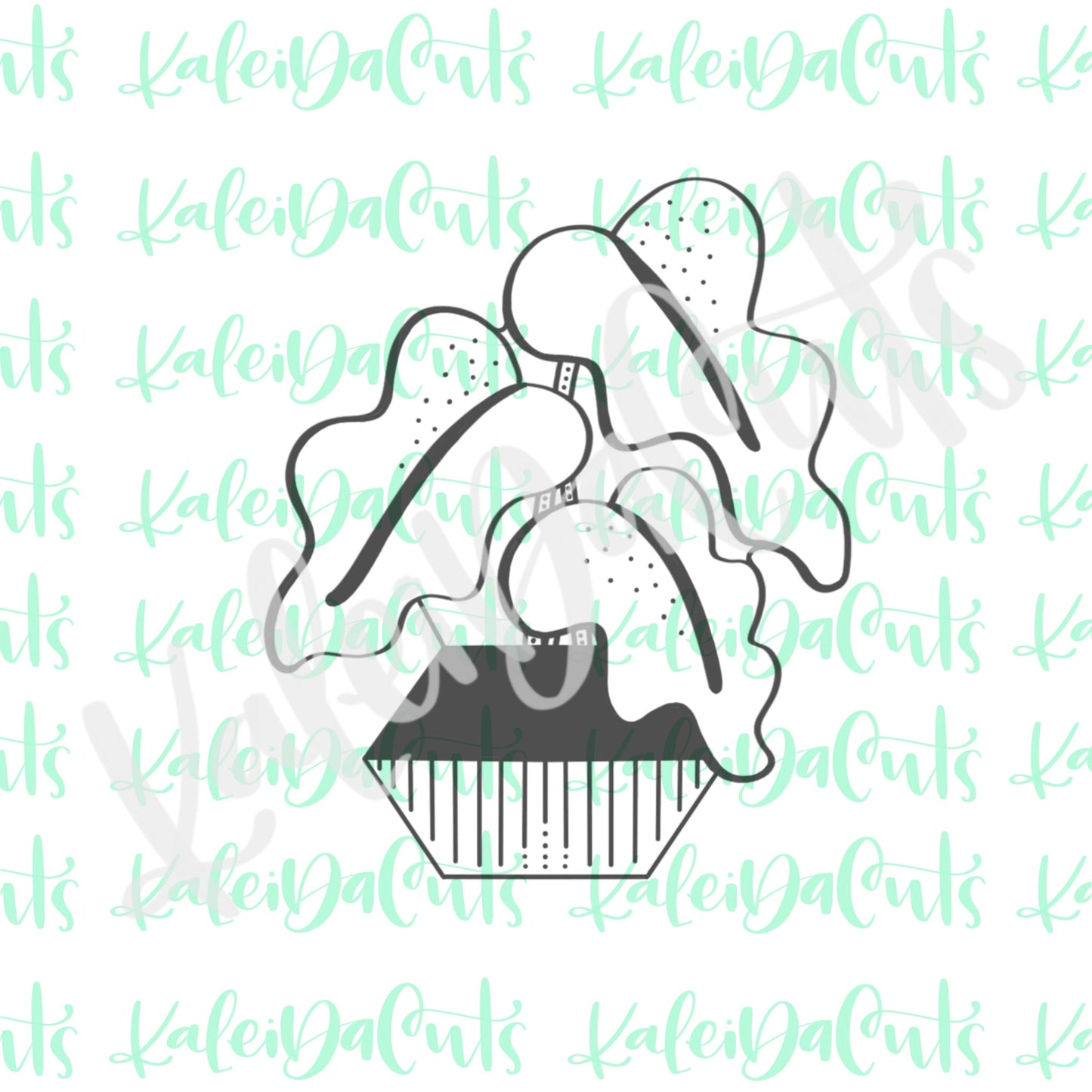 Potted Alocasia Polly Plant Cookie Cutter