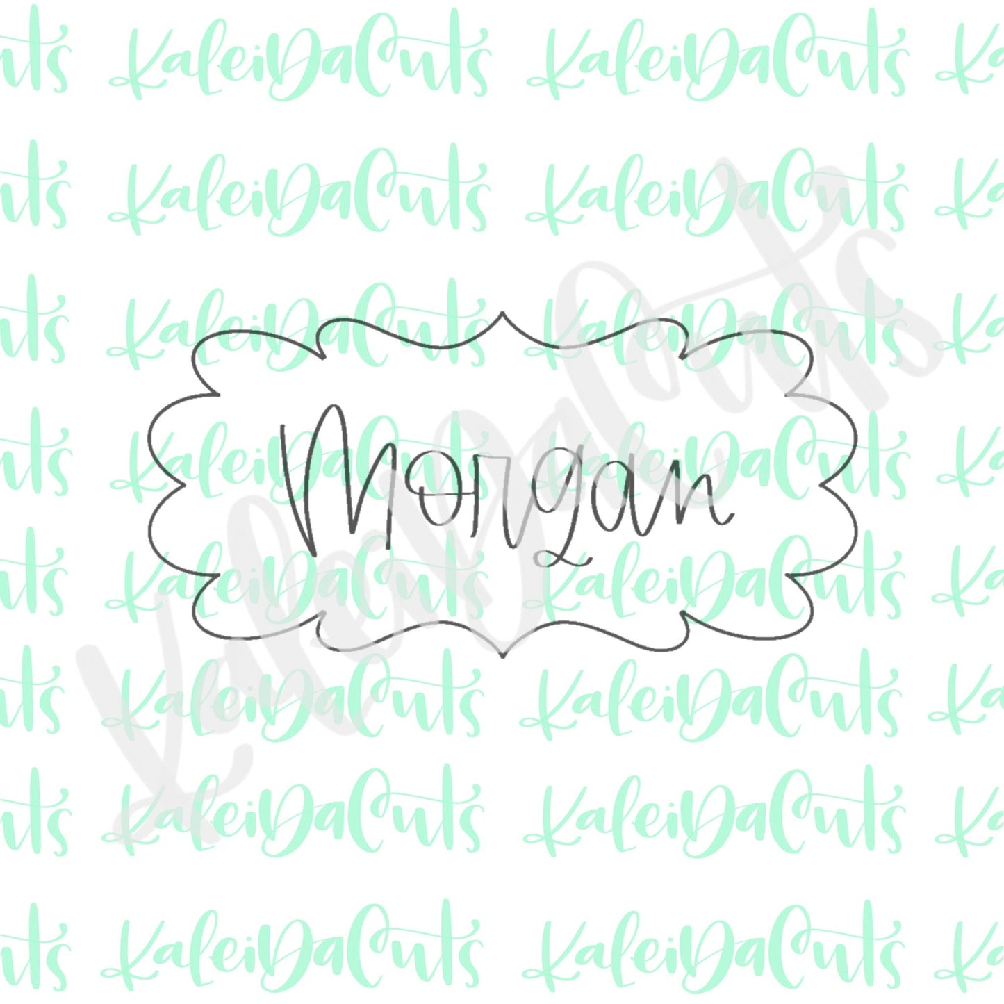 Morgan Plaque Cookie Cutter