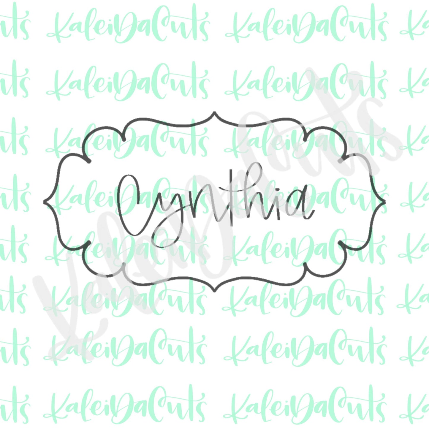 Cynthia Plaque Cookie Cutter