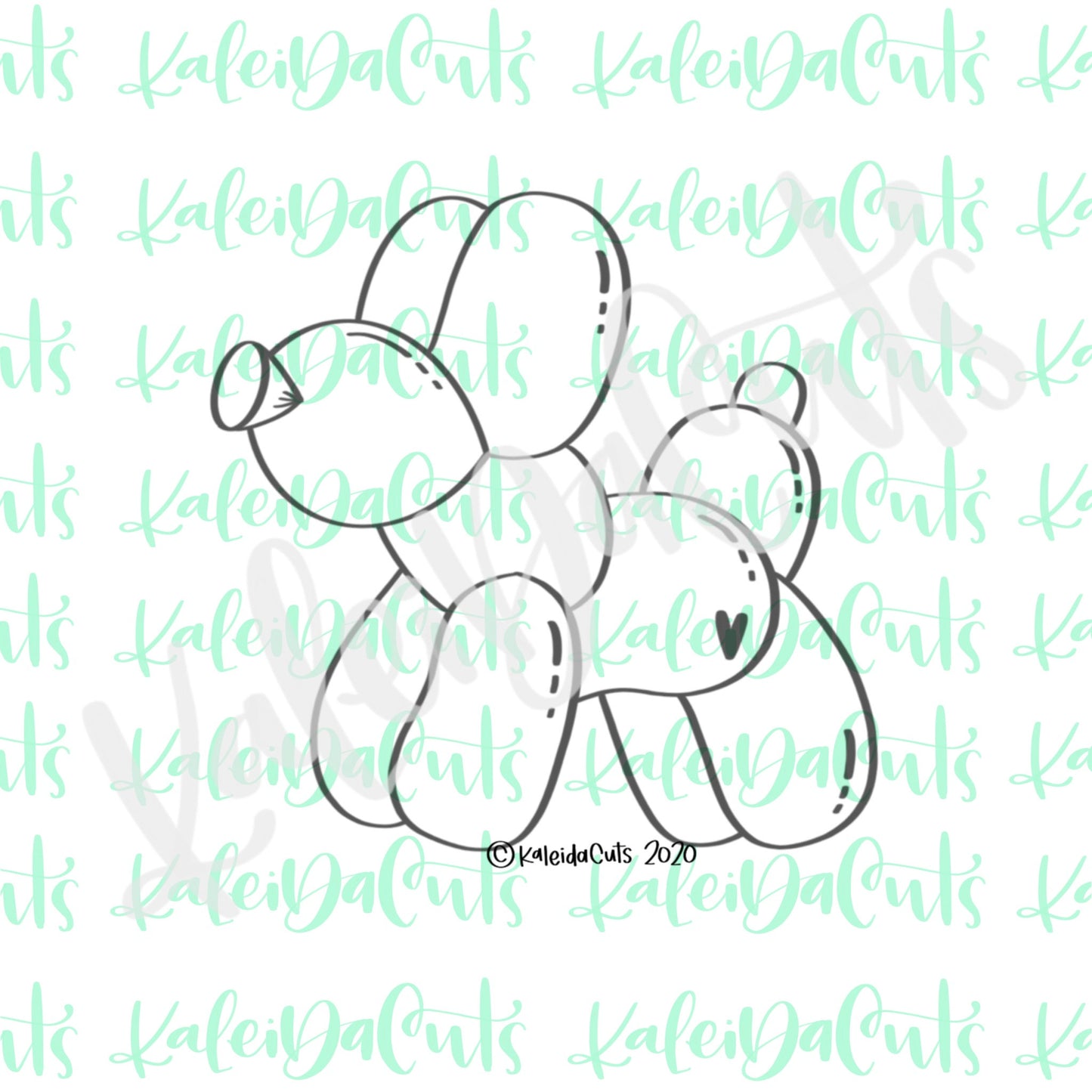 Balloon Animal Dog Cookie Cutter