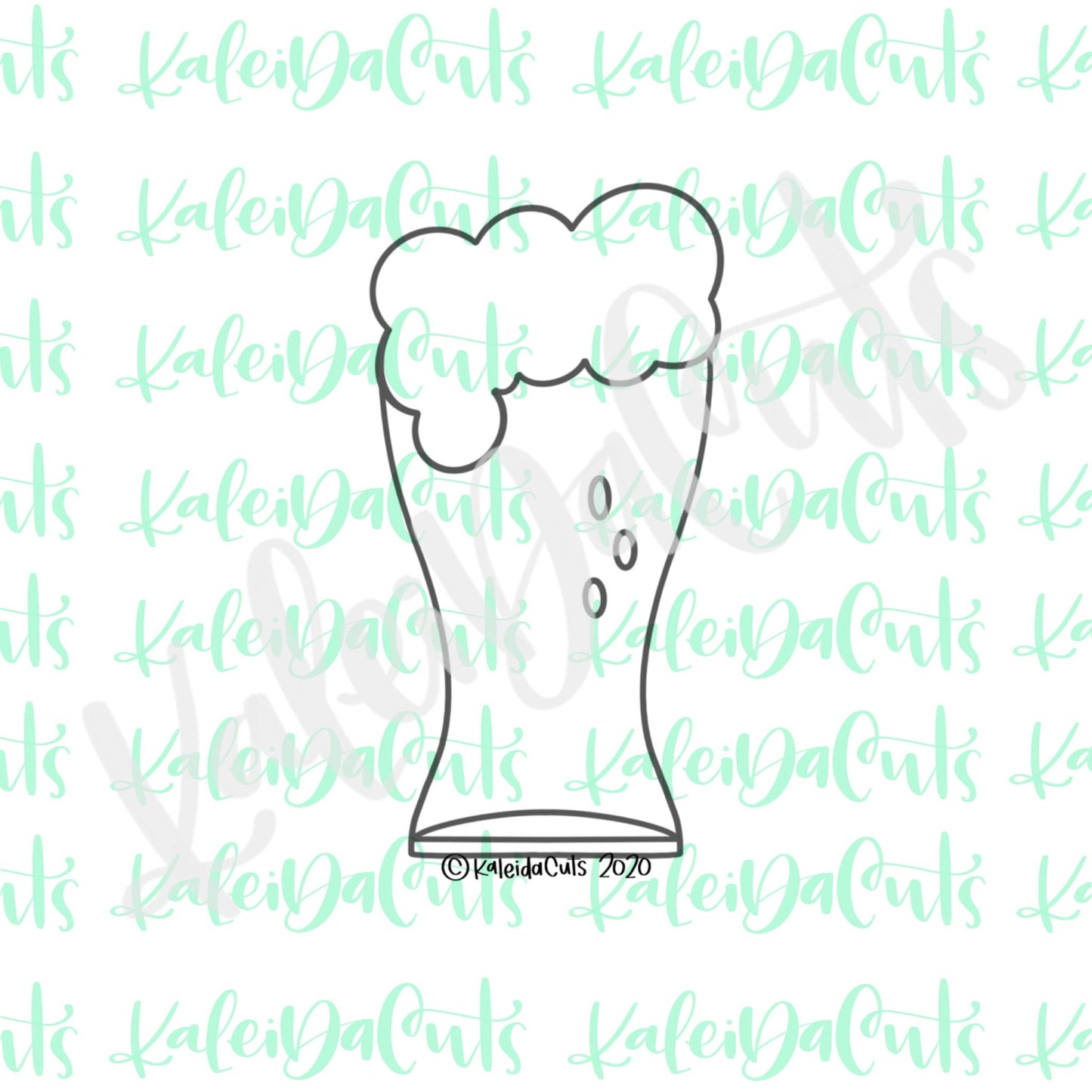 Tall Beer Cookie Cutter (skinny design)