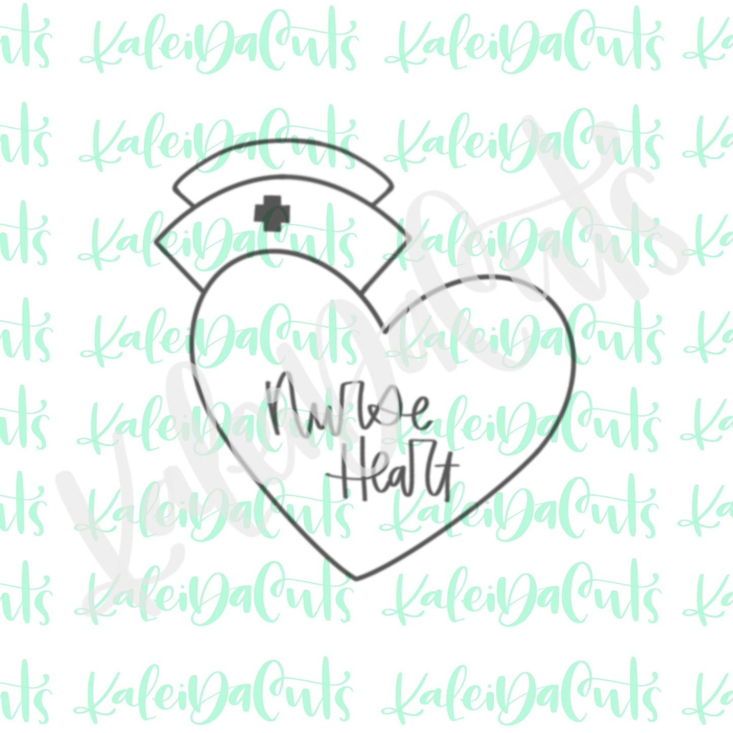 Nurse Hat Heart Cookie Cutter