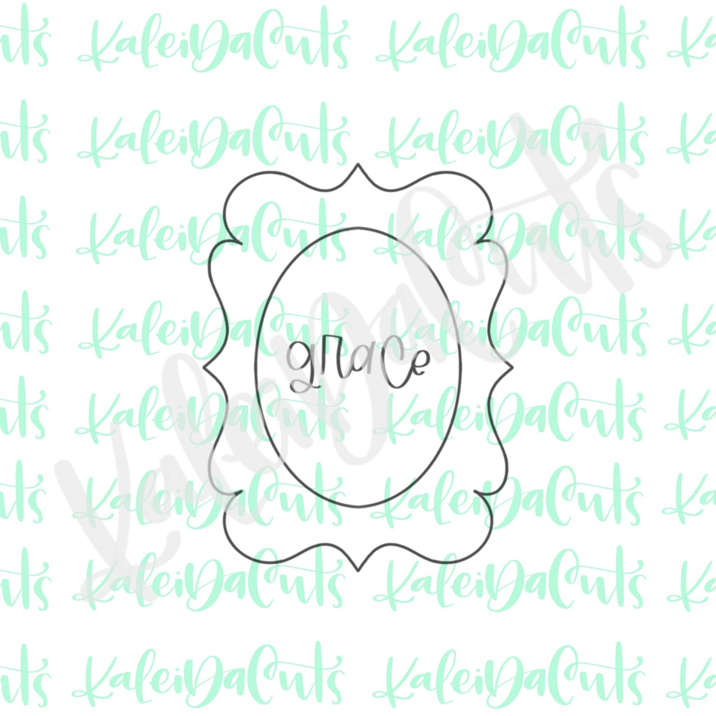 Grace Plaque Cookie Cutter