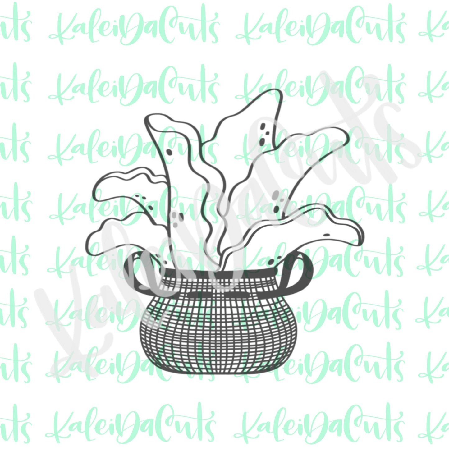 Potted Aloe Plant Cookie Cutter