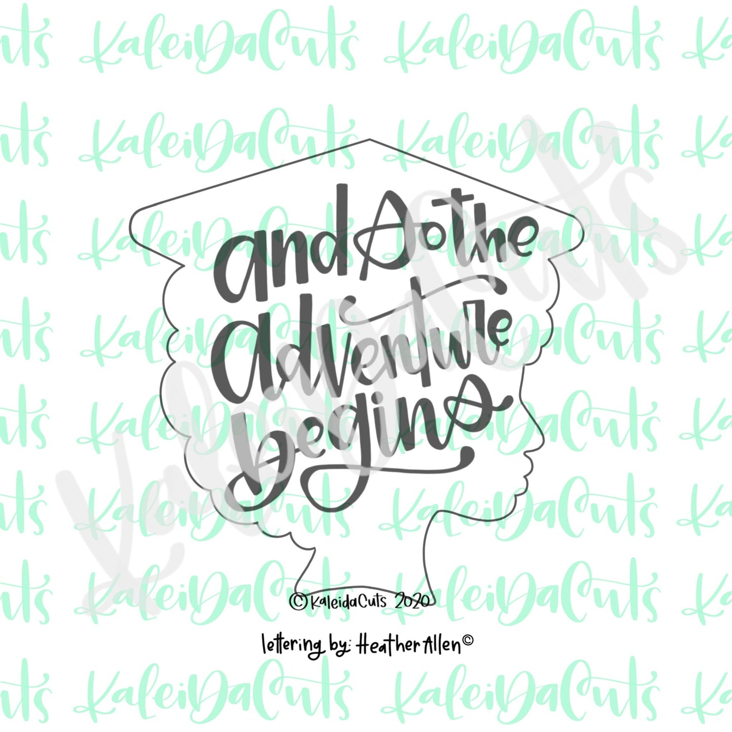 Grad Gal 2 Silhouette Cookie Cutter