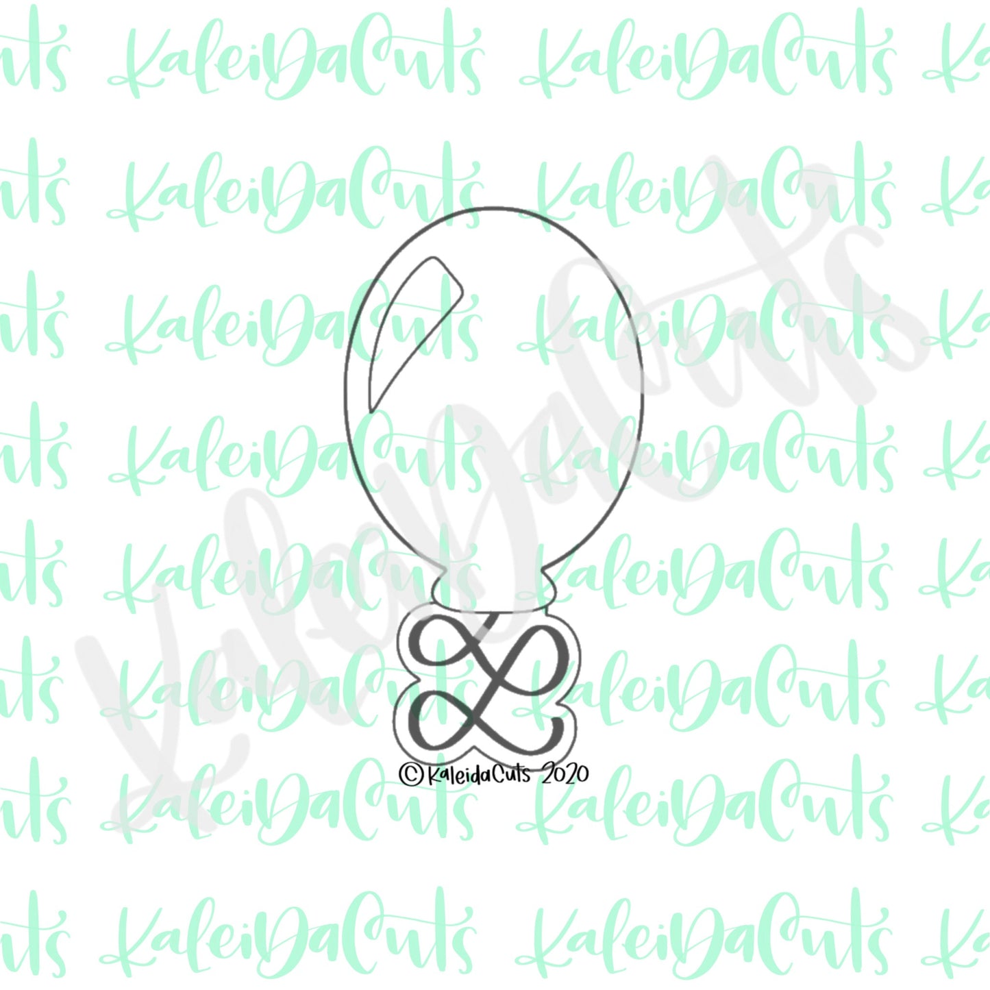 Grad Stick Balloon Cookie Cutter (skinny design)