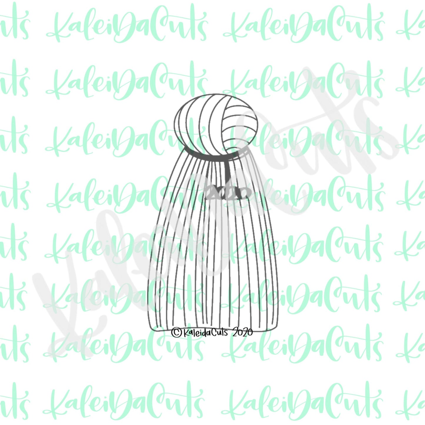 Grad Stick Tassel Cookie Cutter (skinny design)