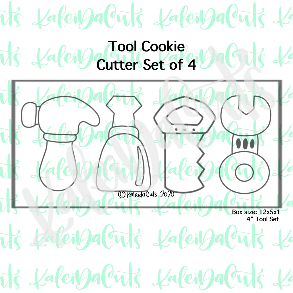 Tool Cookie Cutter Set of 4