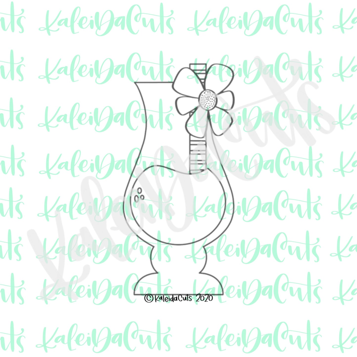 Tall Tropical Drink Cookie Cutter