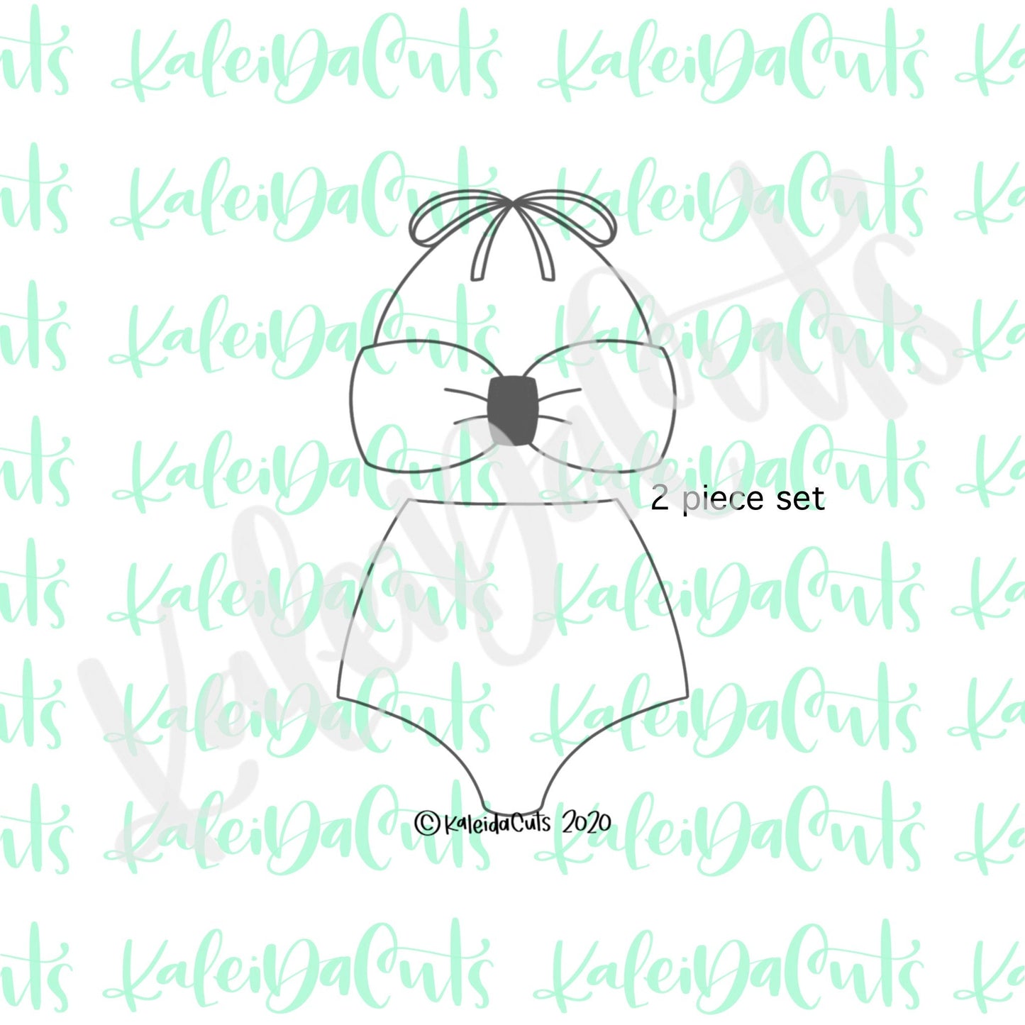 Retro Bikini Set Cookie Cutter (2 Piece Set)