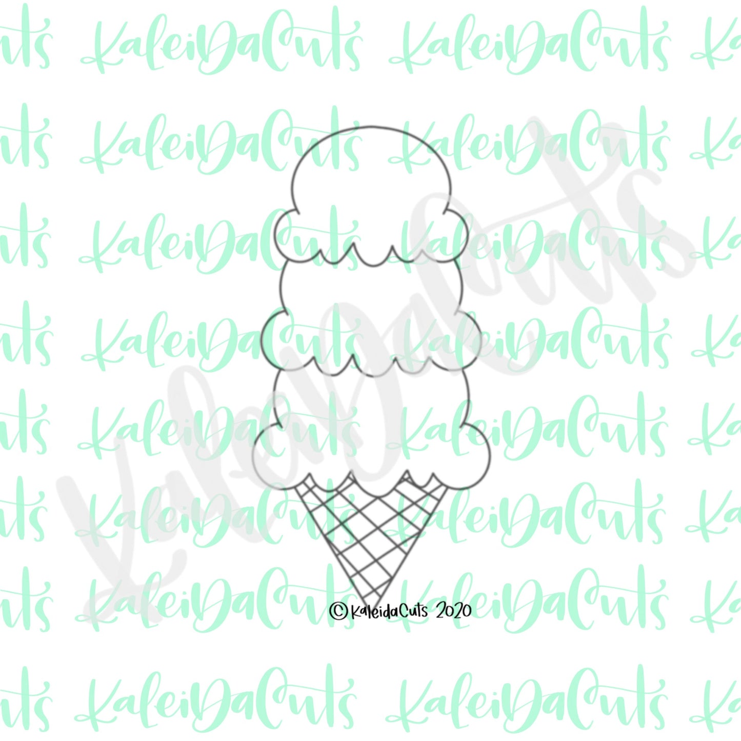 Tall Ice Cream Cookie Cutter