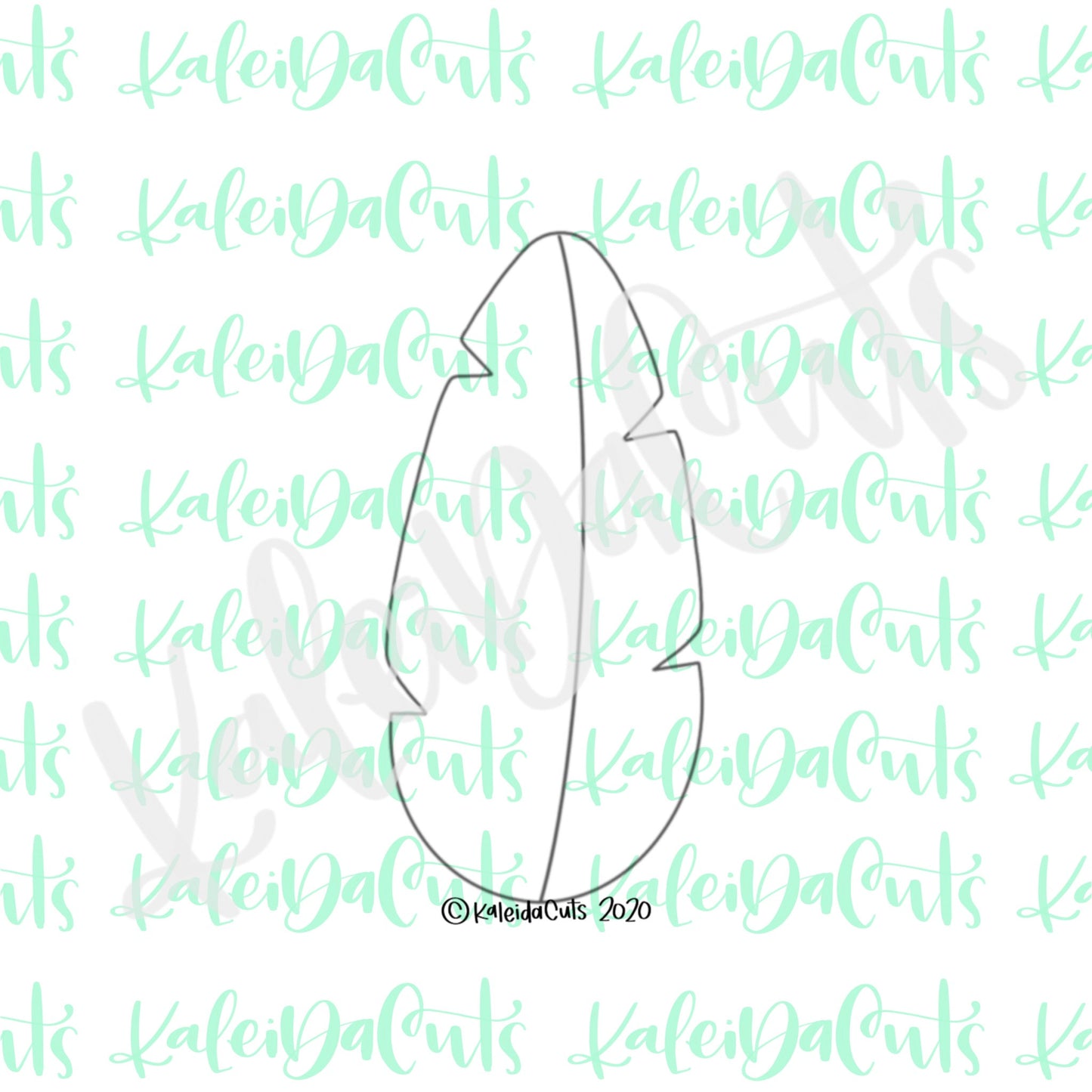 Tall Tropical Leaf Cookie Cutter