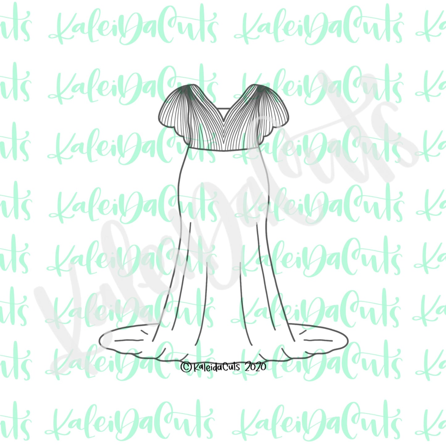 Wedding Gown 4 Cookie Cutter