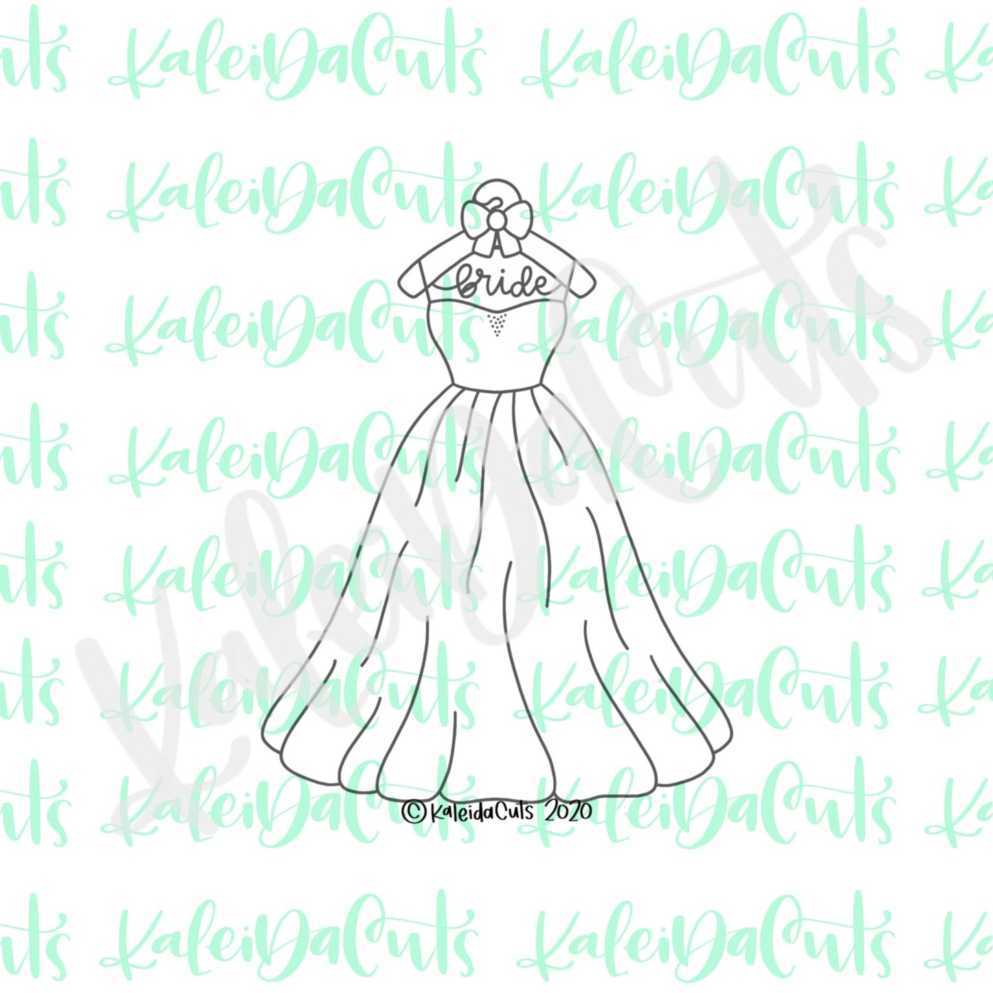 Dress on Hanger 2 Cookie Cutter