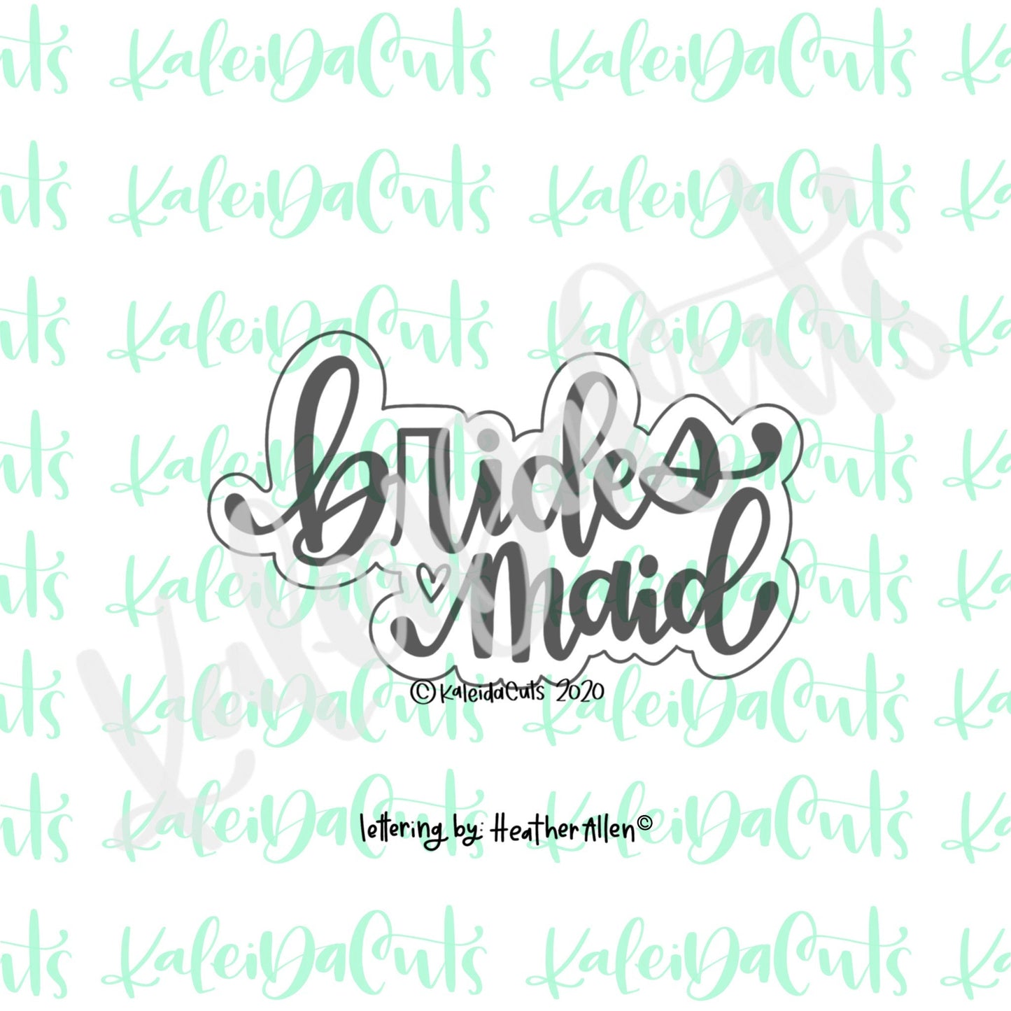 Bridesmaid Lettering Cookie Cutter