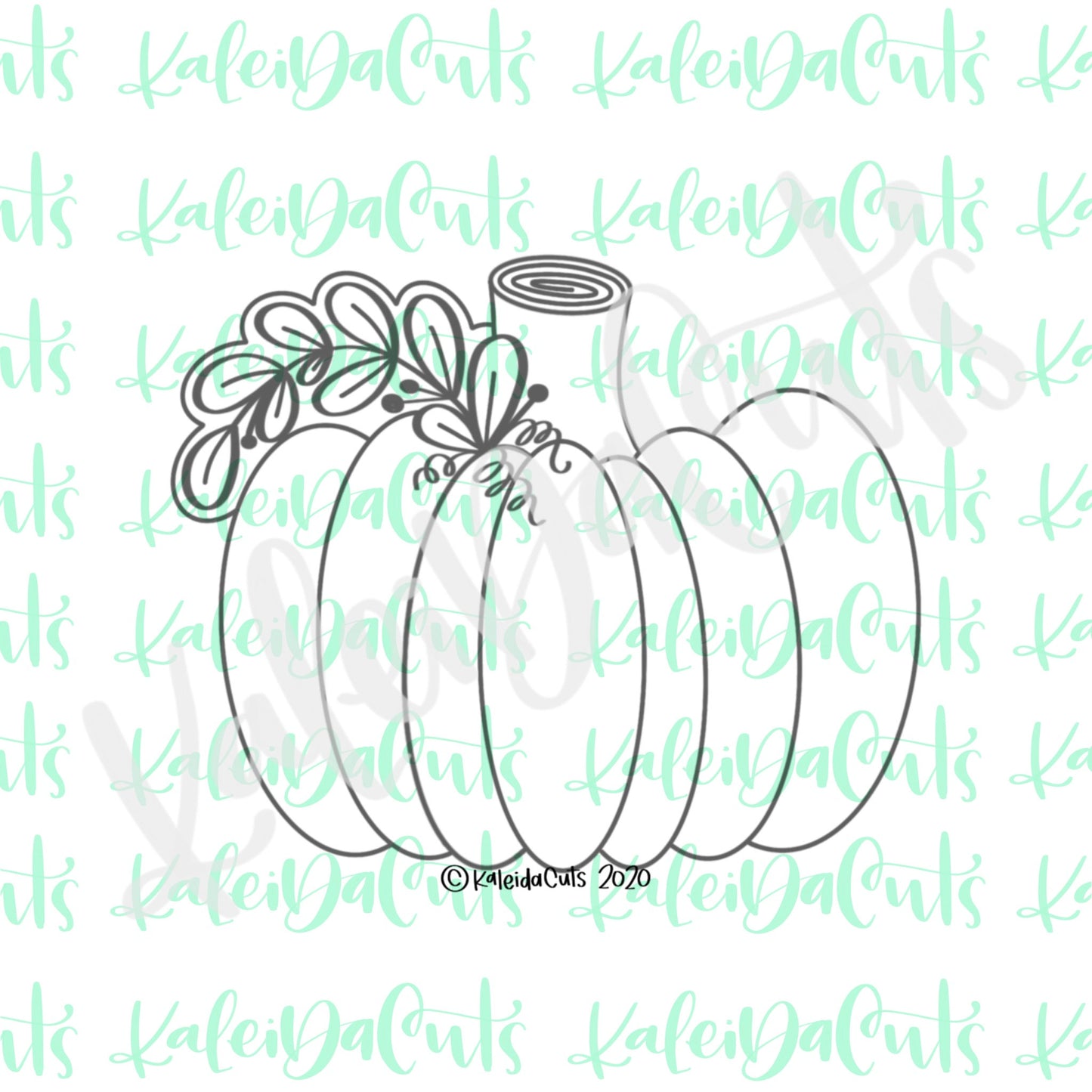Squatty Floral Pumpkin Cookie Cutter