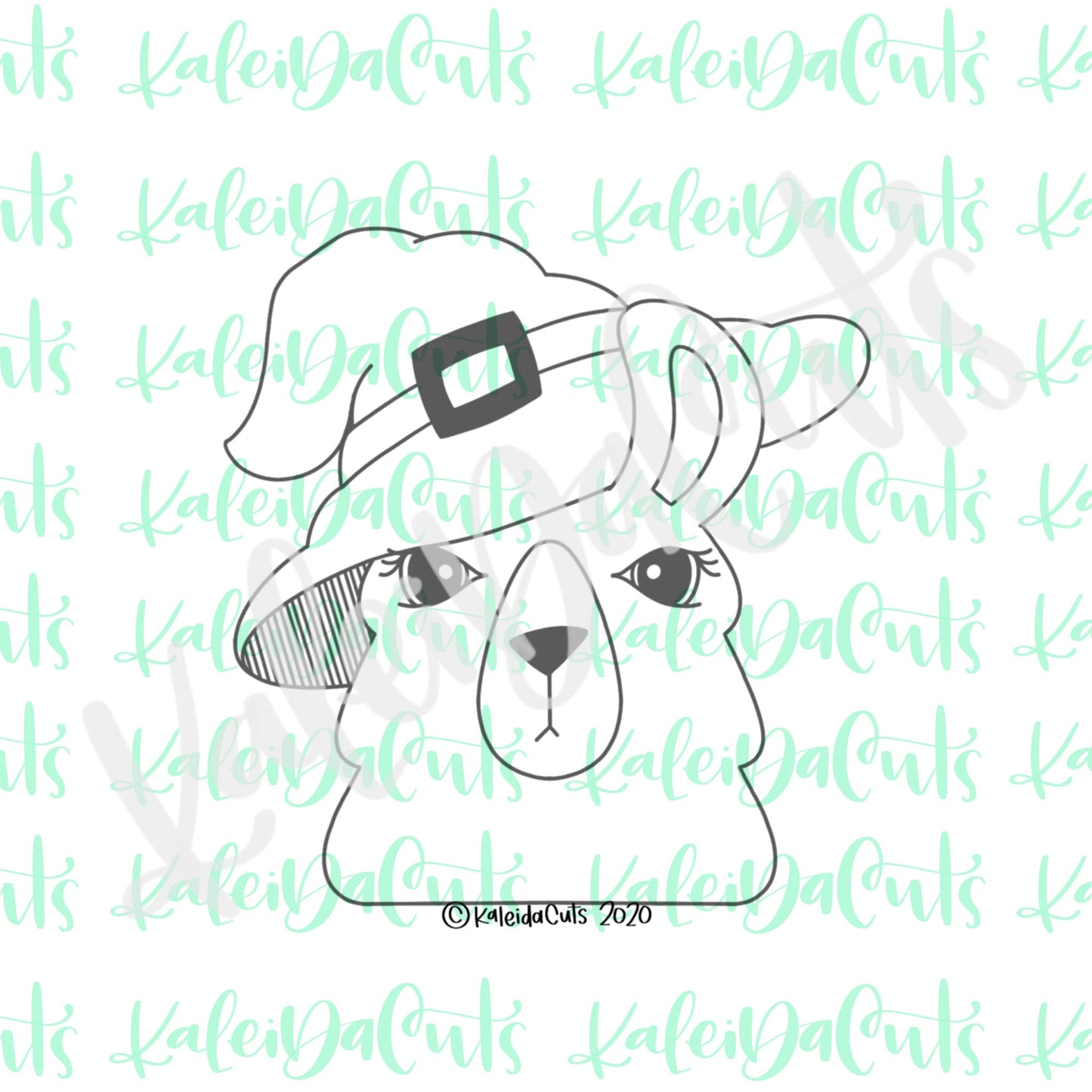 Witchy Llama Cookie Cutter