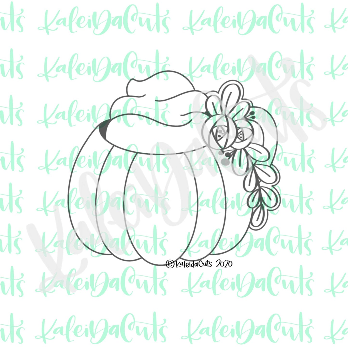 Floral Pumpkin Spice Mug Cookie Cutter