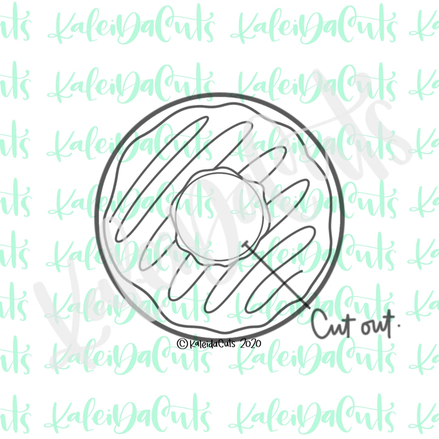 Donut Cutout Cookie Cutter