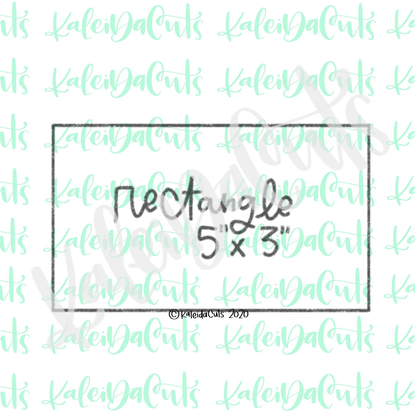 Rectangle 5 x 3 inch Cookie Cutter