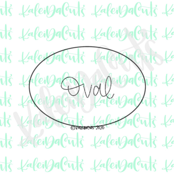 Oval Cookie Cutter KaleidaCuts