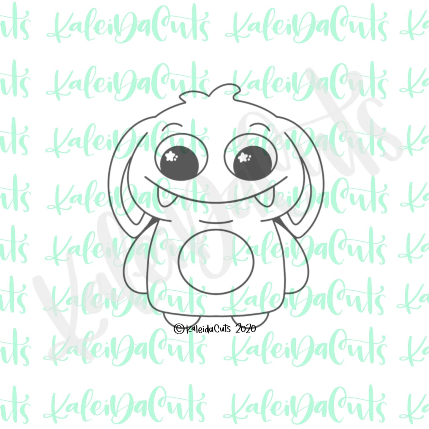 Cute Monster 1 Cookie Cutter