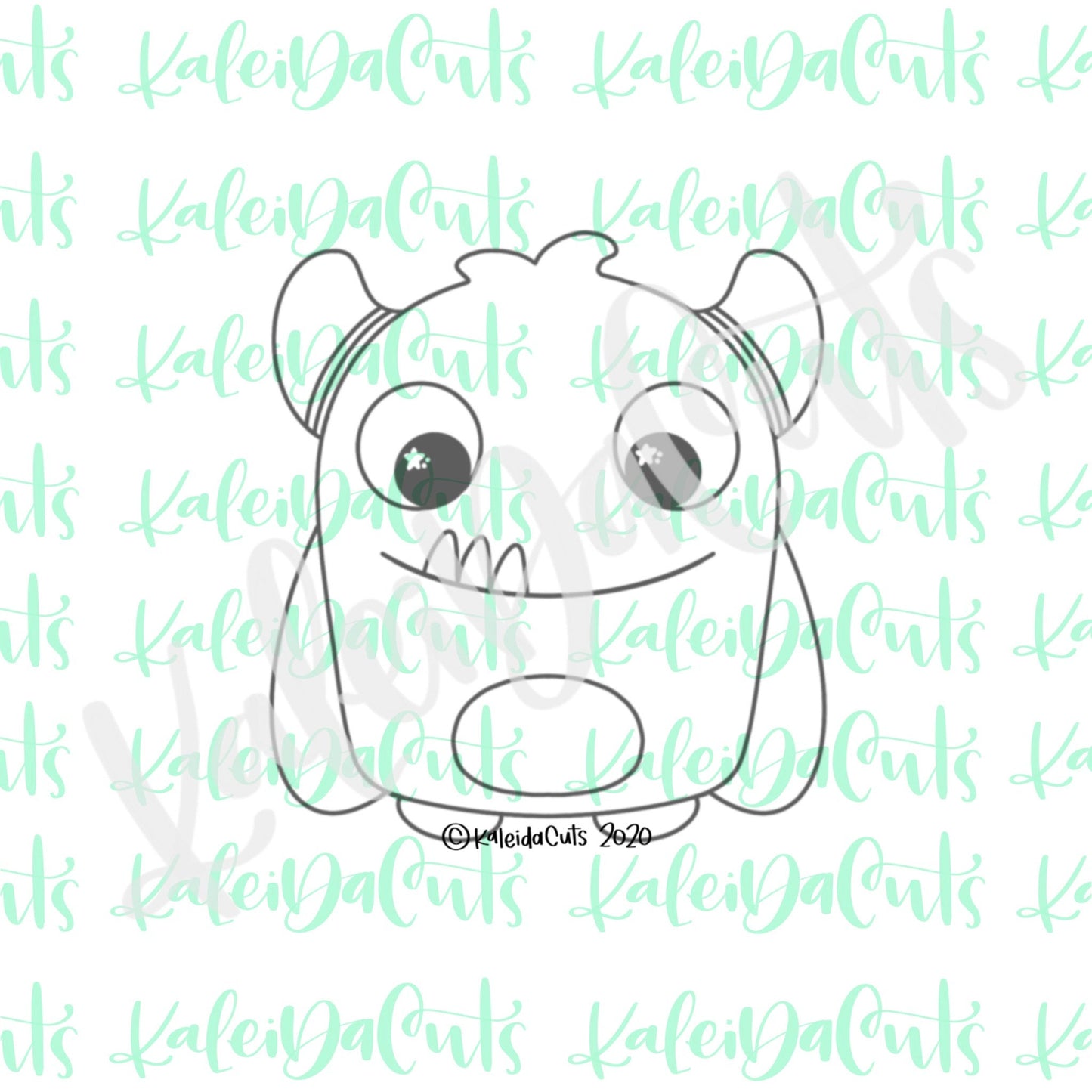 Cute Monster 4 Cookie Cutter