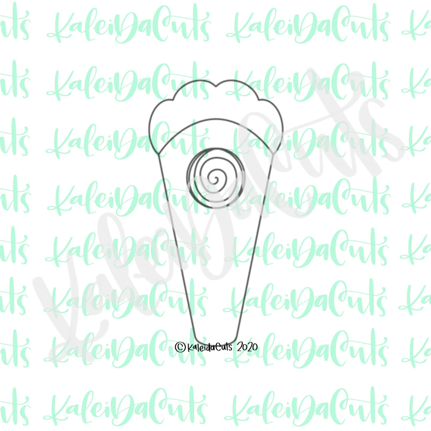 Tall Pie Slice Cookie Cutter (cookie stick)