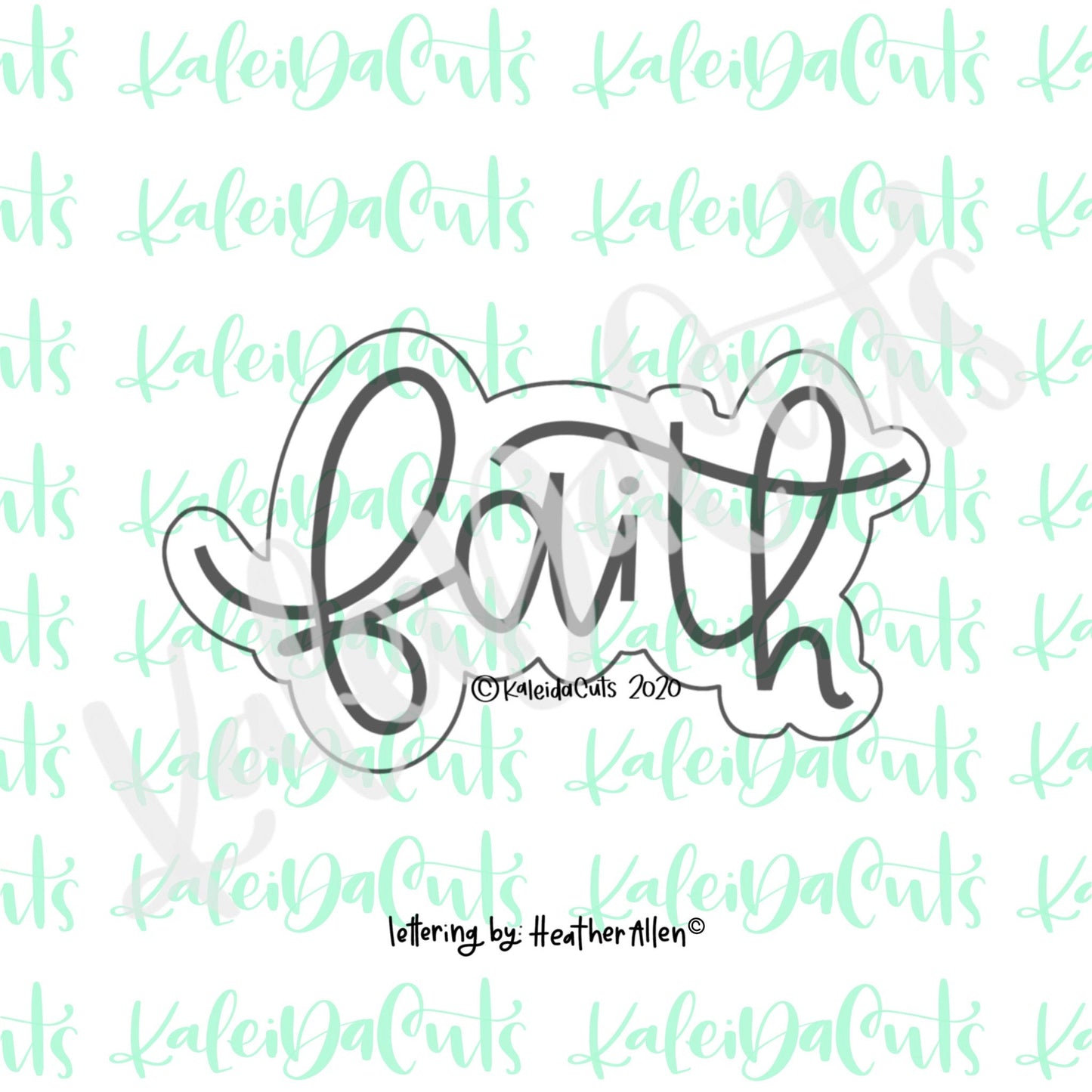 Faith Lettering Cookie Cutter