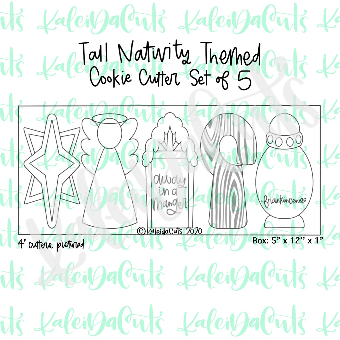 Nativity Tall Set Cookie Cutters Set of 5