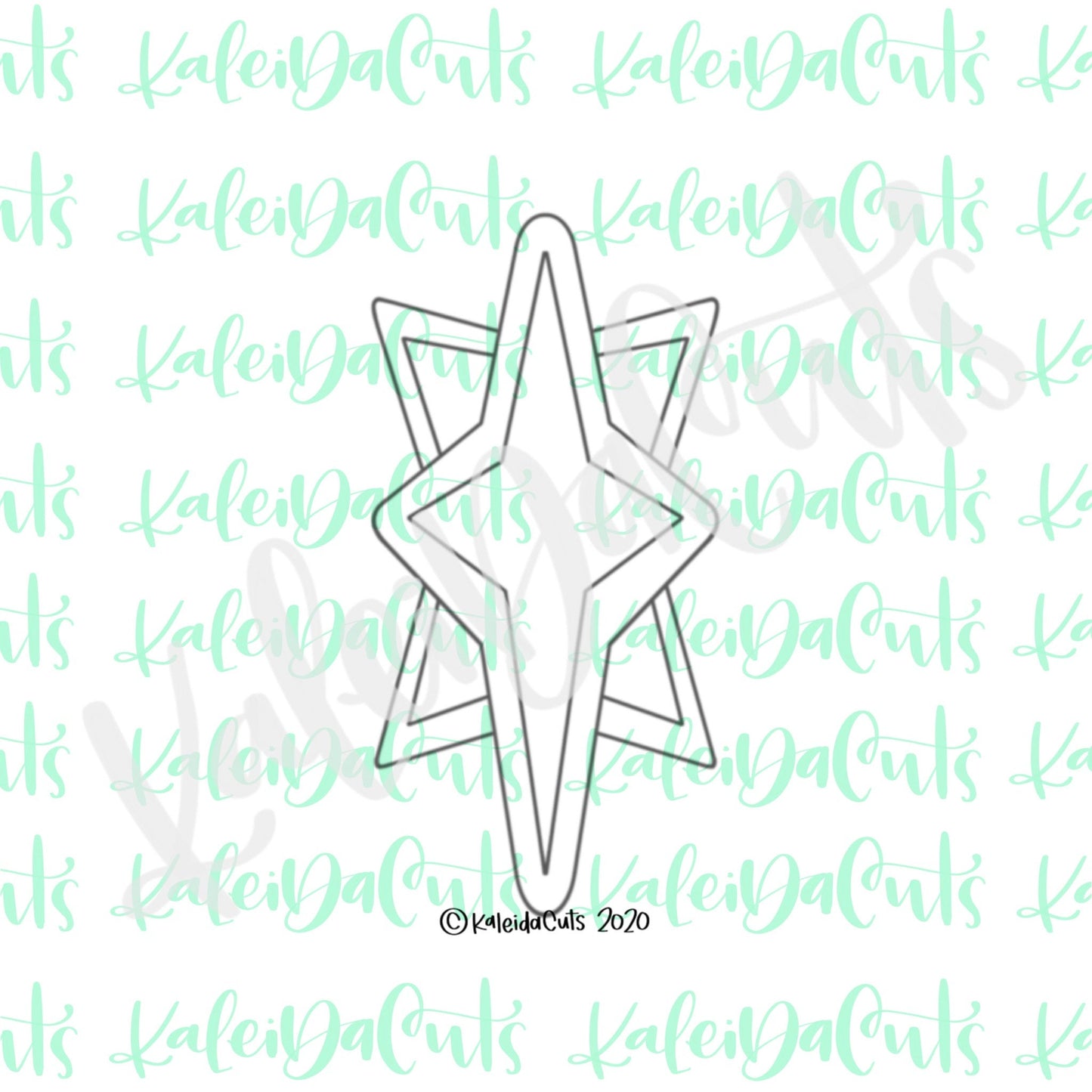 Tall Star Cookie Cutter (cookie stick)