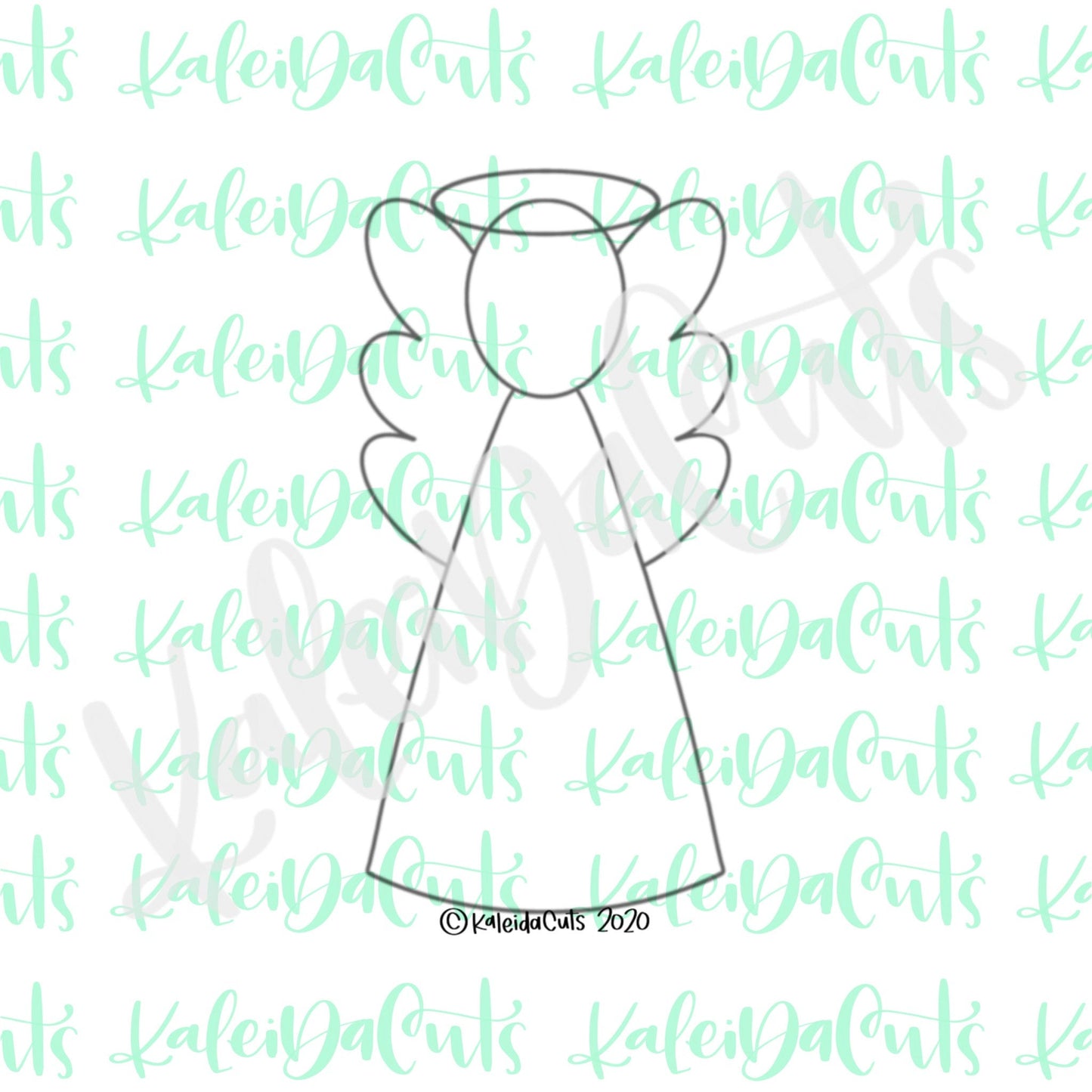 Tall Angel Cookie Cutter (cookie stick)